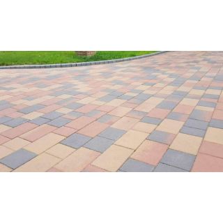 60mm Castlepave Maple Smooth Paving 3 Size Mix (8m2) Per M2