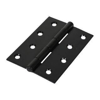 Timco Butt Hinge Fixed Pin 100 X 70 - Matt Black (Timpac) 434401P