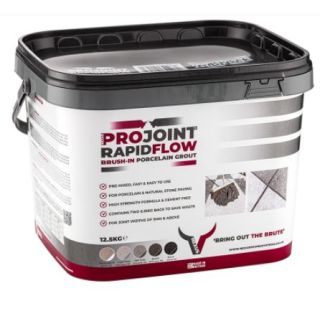Nexus ProJoint Rapidflow BLACK Brush In Porcelain Grout 12.5kg
