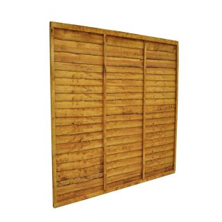 6'X3' Lap Fence Panel Gold