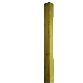 Treated Decking Newel - Stop Chamfered