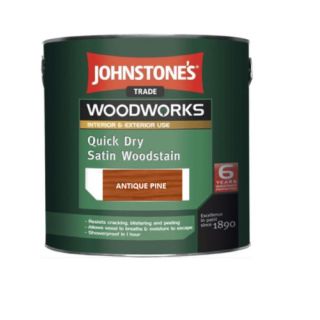 Johnstones Trade Quick Dry Satin Woodstain 750ml Antique Pine 301981