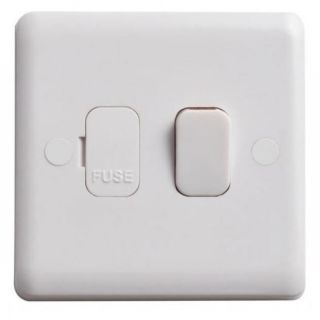 Deta White Fused Switched Spur 13 Amp VC1370