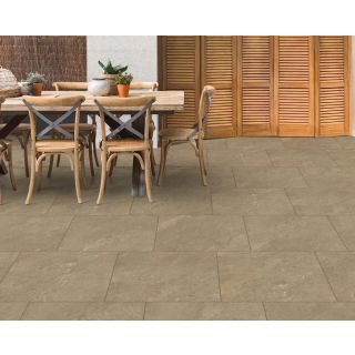 Bradstone Upland Porcelain Paving 900x600x20mm Chocolate 23829