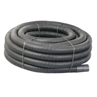 100mm X 100M Coil Landrain     Black Perforated Naylor 68039