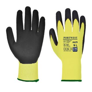 Supertouch/Portwest Gloves Sz 8 ST PU Palm Fixer Black/Yellow per pair