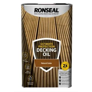 Ronseal Ultimate Proctection Decking Oil Natural Cedar 5 Lt RSLUDONC5L