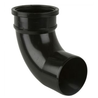 Brett BS420B 110mm Single Socket Soil Pipe Bend 92.5 Deg Black