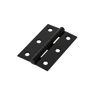 Timco Butt Hinge Fixed Pin 75 X 50 - Matt Black (Timpac) 434329P