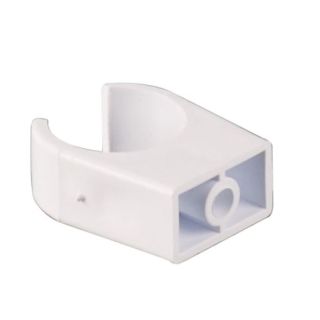 Brett W190WP 21.5mm Overflow Snap On Pipe Clip White
