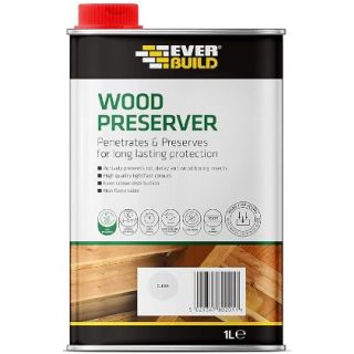 Everbuild Wood Preserver  Clear 1 Litre 482976