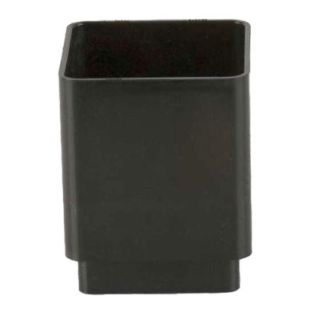 Brett BR506B 65mm Square Downpipe Connector Black
