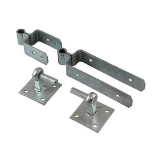 Taurus Double Strap Fieldgate  Hinge Set 300mm Galv  DSFH300G