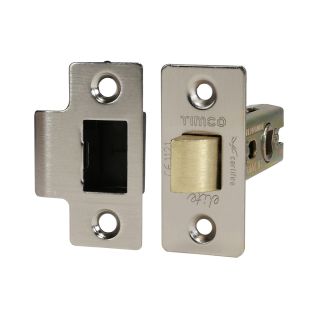 Timco Tubular Latch 67 Case/45 Backset - Satin Nickel (Timpac) 675900P