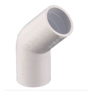 Brett W140WP 21.5mm Overflow 135deg Obtuse Bend White