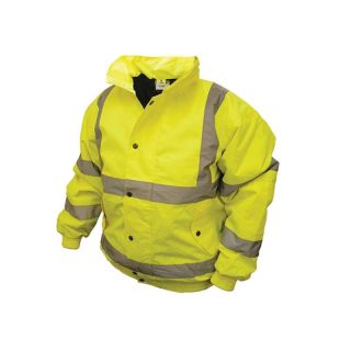 Yellow High Visibility Bomber  Jacket   XXXL