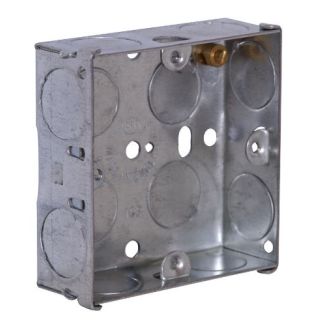 Status Metal Back Box 25mm     1 Gang (Bk/3) STASMSBS25DEEPB3