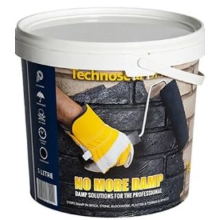 WYKAMOL TECHNOSEAL DPM WHITE  DAMP PROOF PAINT 5 LITRE TECHSEWT5