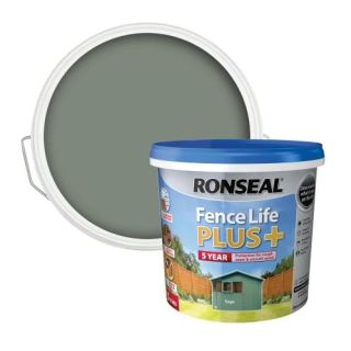 Ronseal Fence Life Plus + Sage 5 Ltr RSLFLPPSA5L