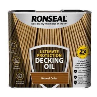 Ronseal Ultimate Proctection Decking Oil Natrl Cedar 2.5 L RSLUDONC25L