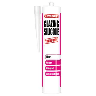 Evo-Stik Glazing Silicone      Sealant C20 Clear 280ml 30613763