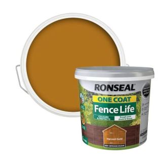 Ronseal One Coat Fence Life 5L Harvest Gold       RSLOCFLHG5L * TO CLEAR *