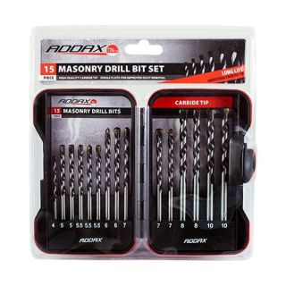 Addax Masonry Drill Bit 15 Piece Set (M15SET)