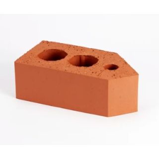 Red Smooth Squint Brick 45 Degree 65mm AN1.2