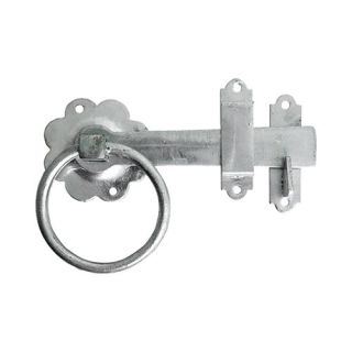 Plain Ring Gate Latch 150mm Galvanised Timbag RGL6GP