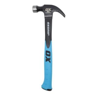 Ox Trade Fibreglass Handle Claw Hammer 16oz OX-T081216