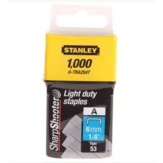 Stanley SharpShooter 6mm Light Duty Staples (1000)  0-TRA204T