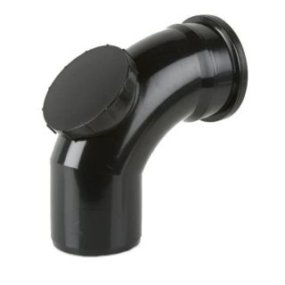Brett BS436B Single Socket 92.5 Deg Soil Pipe Access Bend Black