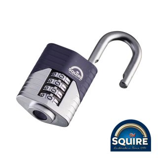 Squire Vulcan Combination Padlock - Boron Open Shackle 40mm SQR701701
