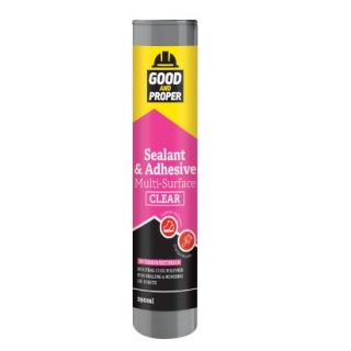 Good & Proper Sealant & Adhesive Multi-Surface Clear 290ml 31050977