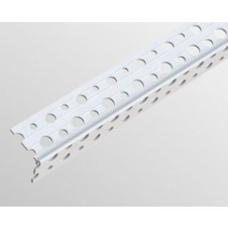 Vista White PVC-U Angle Bead Thincoat 2/3mm Depth 2.5mtr Bx/50 PAB23