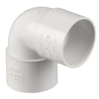 Brett W1210WP 32mm Solvent Waste 90deg Conversion Bend White