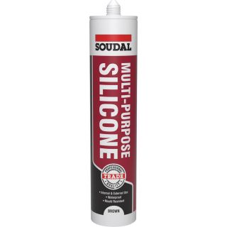 Soudal Multi-Purpose Silicone  Brown 270ml             116713