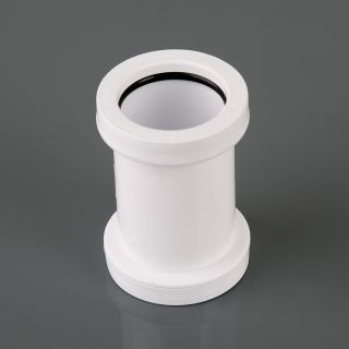 Brett W902W 32mm Push Fit Waste Pipe Straight Connector White