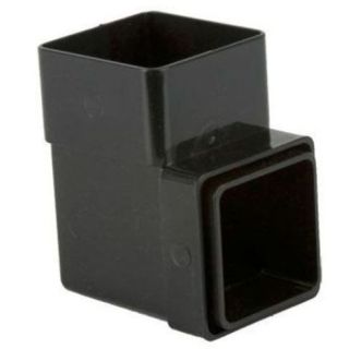 Brett BR508B 65mm Square Downpipe 92.5 Deg Bend Black