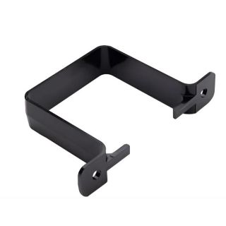 Brett BR527B 65mm Square Close To Wall Downpipe Bracket Black