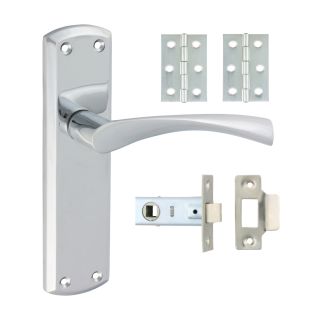 Timco Zeta Latch Door Pack - Polished Chrome 200853