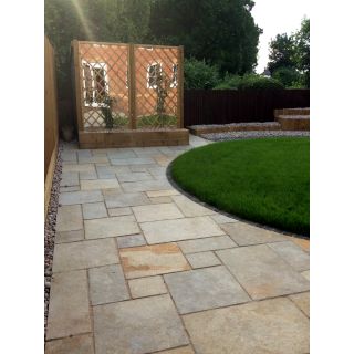 Tandur Yellow Limestone Patio Pack 18.36m2 (16/16/16/12 Mix)