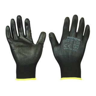 Timco Durable Grip PU Coated Polyester Gloves Per Pair (M) 770249