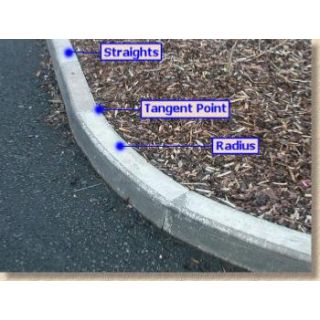 Half Battered External Radius Kerbs 255mm x 125mm