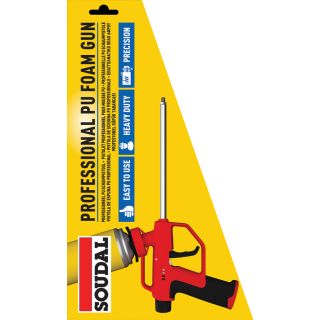 Soudal Red PU Foam Gun - Four  Way Flow  137930