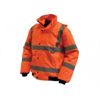 Orange High Visibility Bomber  Jacket   L