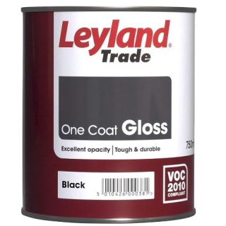 Leyland Trade One Coat Gloss 750ml Black  300709