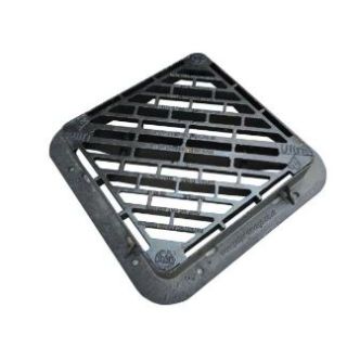 D400 Double Tri Gully Grate &  Frame 600x600x100mm KM  KD43DN
