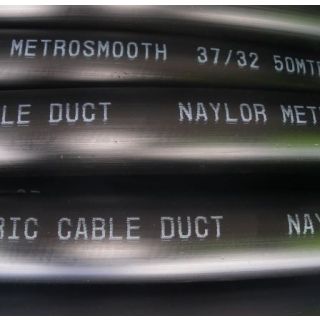 25m 38/44mm Black Smooth Cable Duct Electric Naylor 38021