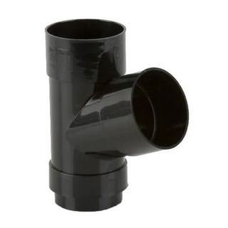 Brett BR218B 68mm X 68mm Round Downpipe Branch 112.5 Deg Black